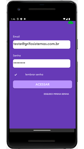Android application Pedidos Móveis screenshort