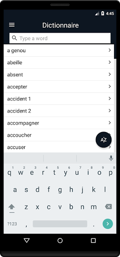 Android application Ivory Coast Sign Language screenshort