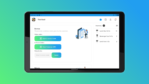 Android application Urvi Partner Tab screenshort