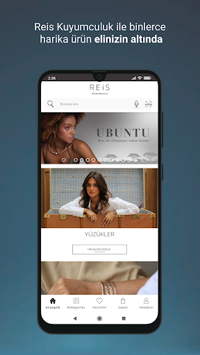 Android application Reis Kuyumculuk screenshort