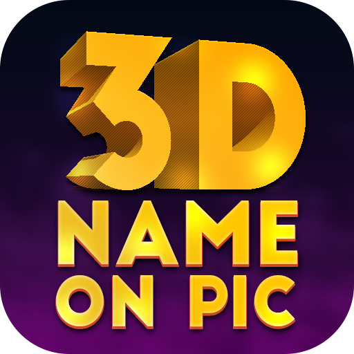 3D Name on Pics - 3D Text logo