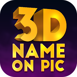 Icon image 3D Name on Pics - 3D Text