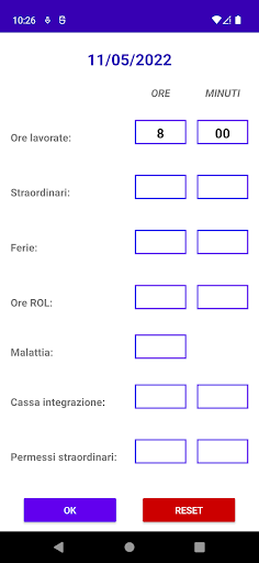 Ore Lavoro Screen 2