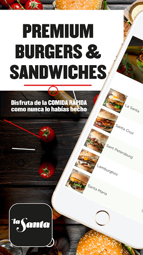 Android application La Santa Burger screenshort