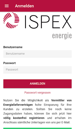 Android application Energie Service screenshort