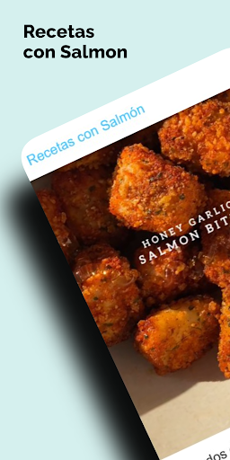Android application Recetas con Salmón screenshort