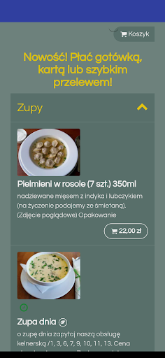 Android application Bistro Lokalna screenshort