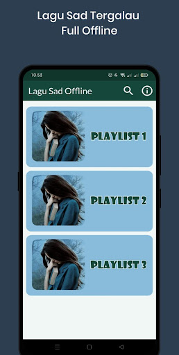 Android application Lagu Sad Offline screenshort