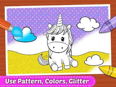 Glitter Coloring Book For Todd