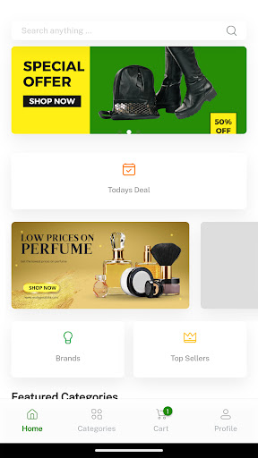 Android application Ordaz Cart screenshort