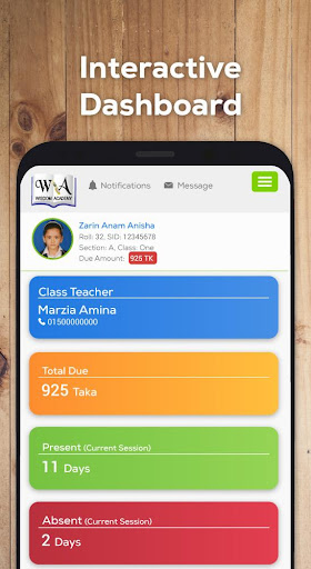 Wisdom Academy Portal Screen 2