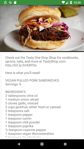 Tasteful Vegan Recipes Screen 2