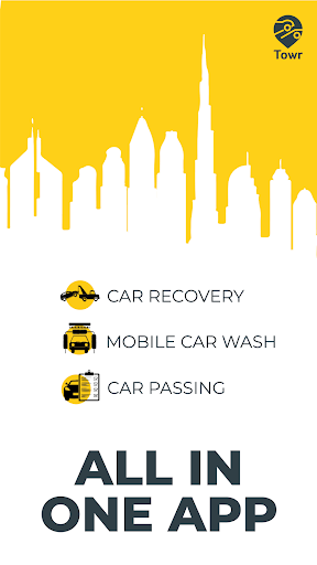 Android application Towr : Car Towing and Washing screenshort