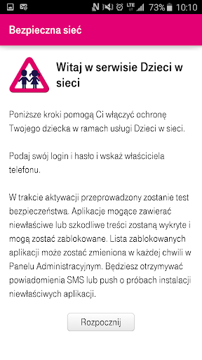 Android application Dzieci w sieci Extra screenshort