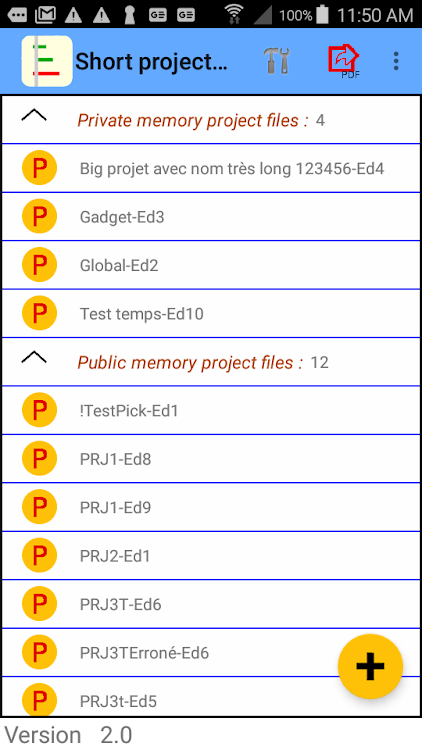 Short project planning - 2.3.1 - (Android)