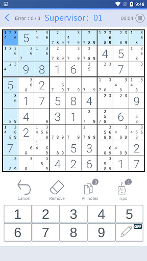 Android application Sudoku puzzle:global rank screenshort