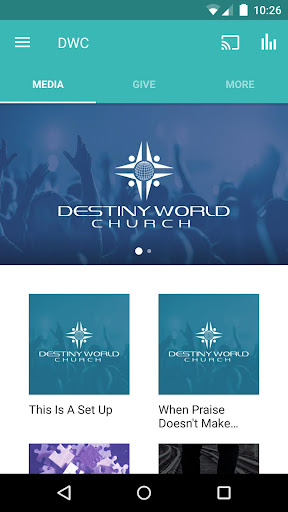 Screenshot of Destiny World Church