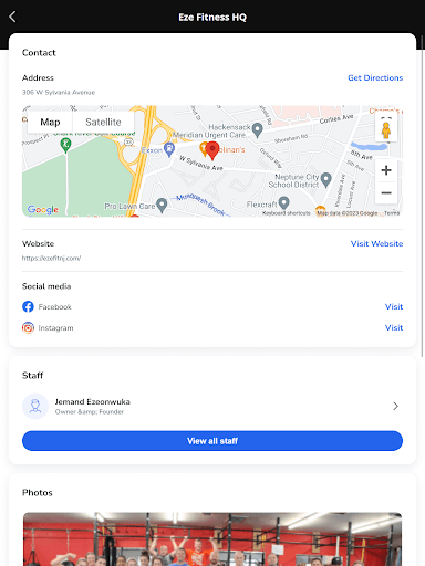 Screenshot of Eze Fit