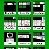 screenshot of Solitaire Wearable