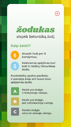 Žodukas: Guess That Word - Screenshot 3