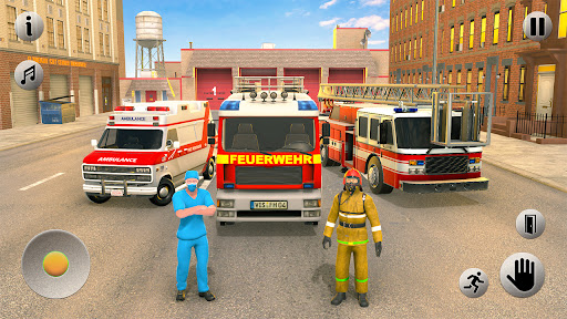 911 Emergency Fire Truck Games Screen 3