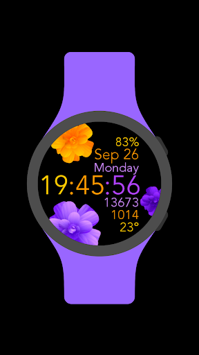 Yellow Purple Flowers Screen 3