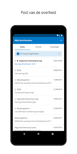 Screenshot of Berichtenbox
