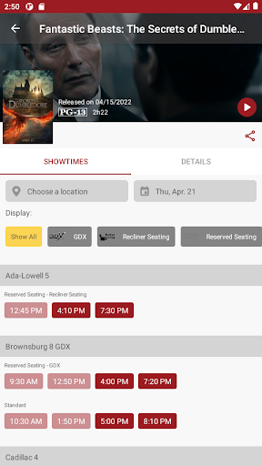 App screenshot