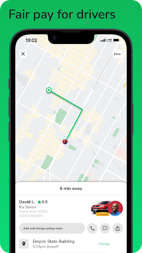 Android application Co-op Ride screenshort