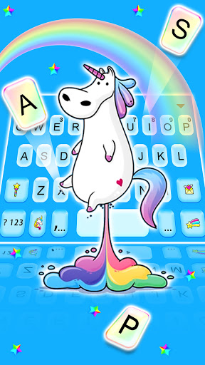 Farting Rainbow Unicorn Keyboa Screen 2