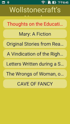 Mary Wollstonecraft’s Novels Screenshot 1 - AppWisp.com