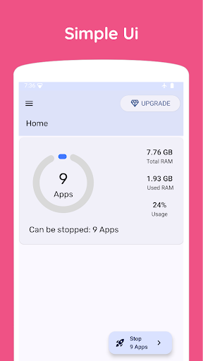 Android application Force stop apps: AppSleep screenshort
