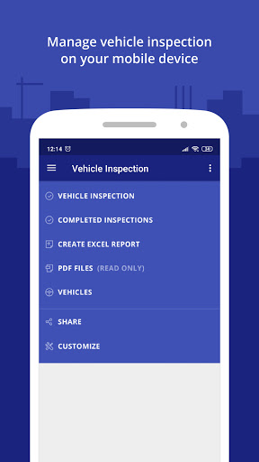 Android application Vehicle Inspection screenshort