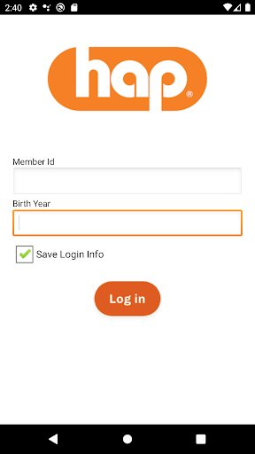 Android application myHAP CARD screenshort