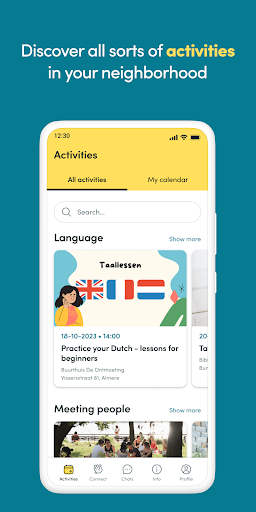 Android application Welcome app screenshort