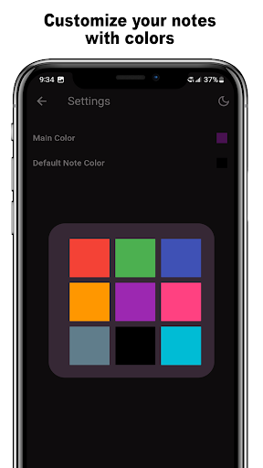 Black Notes: Notes and Lists screenshot 3