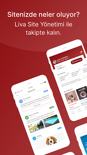 Android application Liva Site Yönetimi screenshort