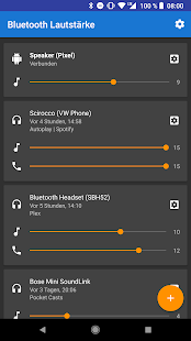 Bluetooth-Lautstärken Manager Tangkapan layar