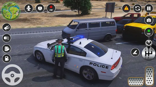 รถตำรวจขับรถเกมตำรวจ 3 มิติ