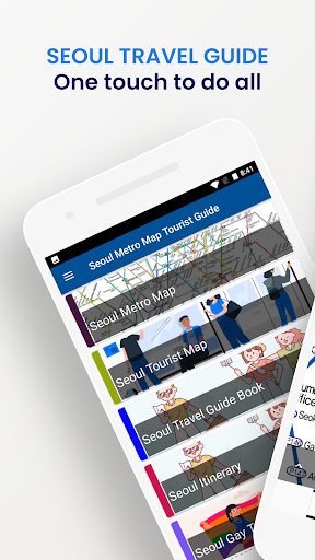 Android application Seoul Metro Map Tourist Guide screenshort