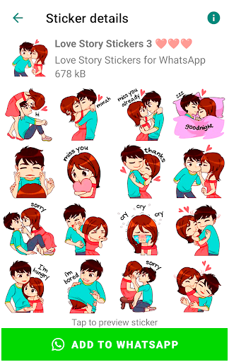 Love Story Stickers Screen 3
