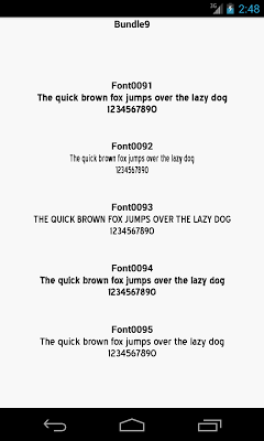 Fonts for FlipFont 9