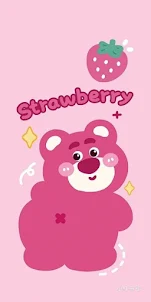 Strawberry Bear Wallpaper HD