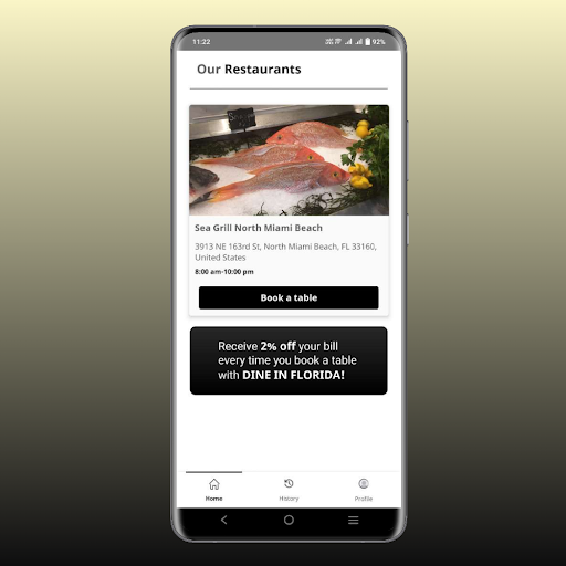 Dine In Florida Screenshot