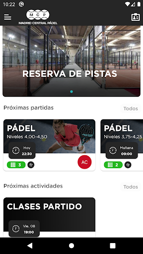 Madrid Central Padel Screen 3