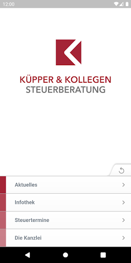 Android application Küpper und Kollegen Digital screenshort