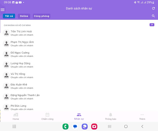 DVTech-HRM Mobile  Chấm công