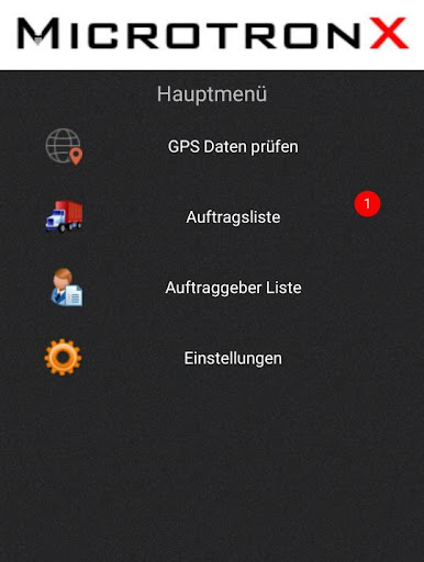 MicrotronX App Screen 2