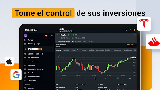 Investing.com Bolsa & Mercados Screenshot