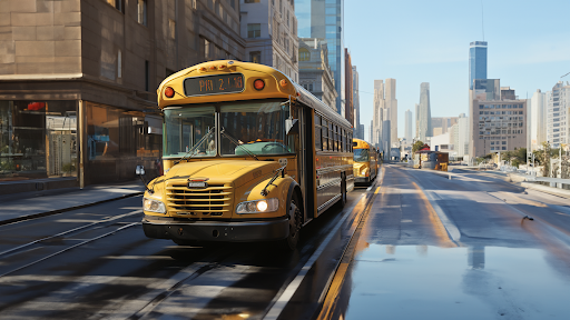 Android application school bus driving Car Games screenshort